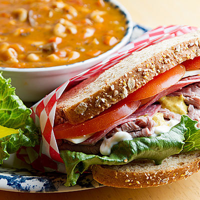 soup and sandwich
