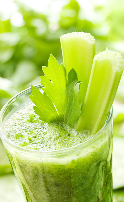 Green Vegetable Smoothie With Celery